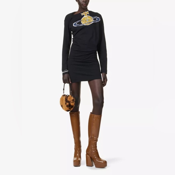 🔥NWT Vivienne Westwood Time Machine Hebo Dress MEDIUM - Picture 4 of 11